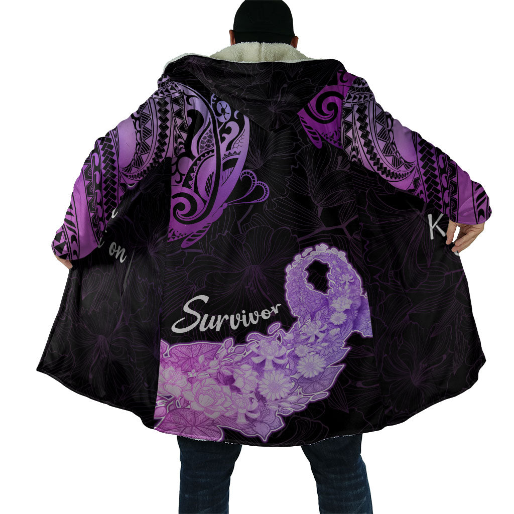 Pancreatic Cancer Support Cloak Keep Calm And Fight On Polynesian Pattern