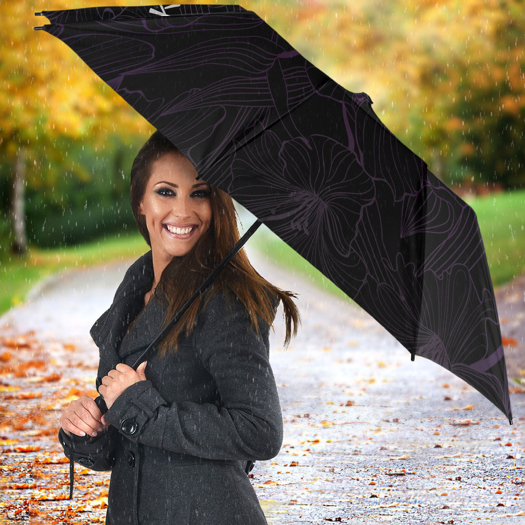Pancreatic Cancer Support Umbrella Keep Calm And Fight On Polynesian Pattern