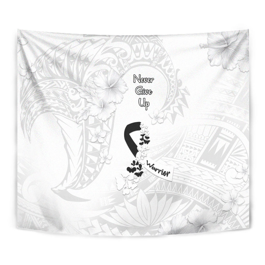 Lung Cancer Support Tapestry Never Give Up Polynesian Style