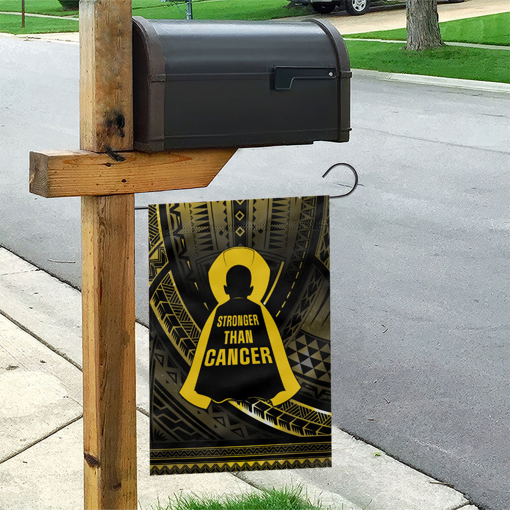 Polynesia Childhood Cancer Support Garden Flag You Are Stronger Than Cancer