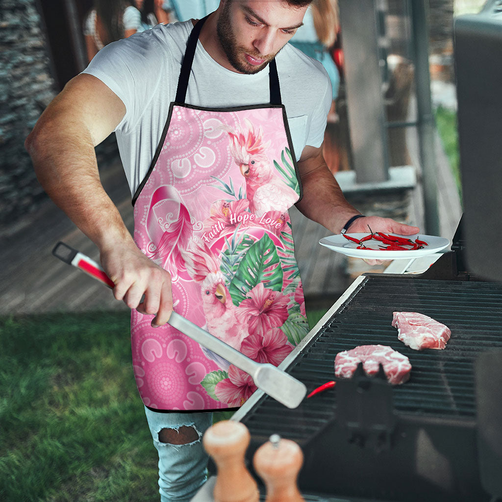 Australia Cockatoos Breast Cancer Apron Faith Hope Love