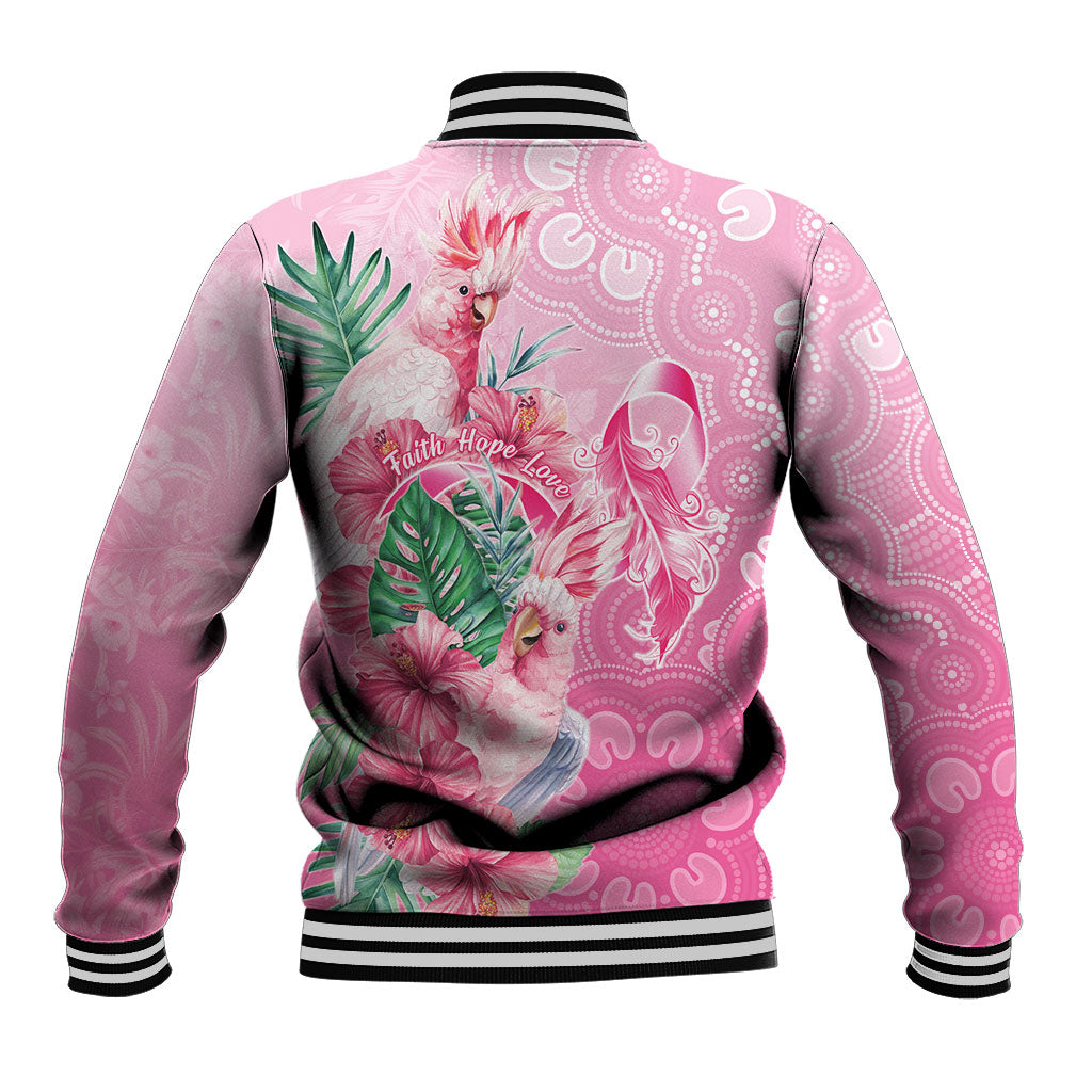 Australia Cockatoos Breast Cancer Baseball Jacket Faith Hope Love