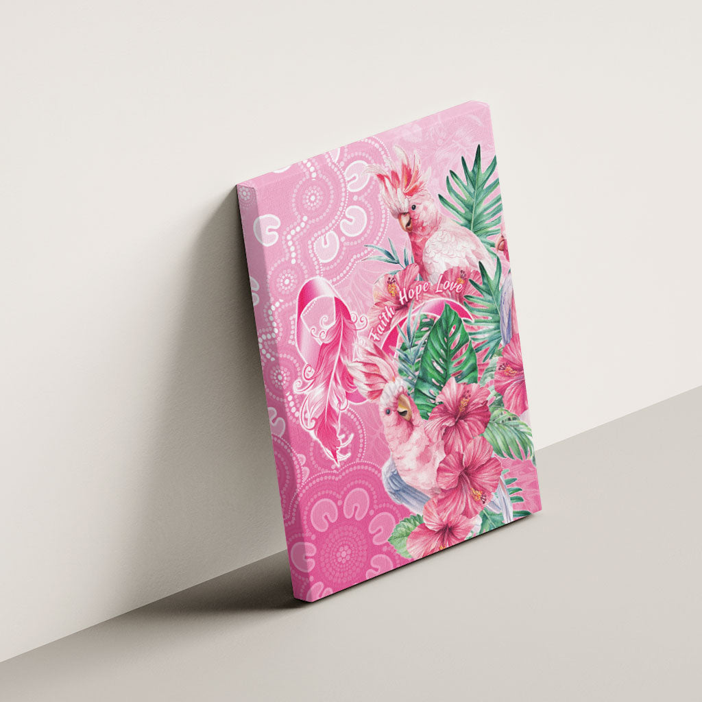 Australia Cockatoos Breast Cancer Canvas Wall Art Faith Hope Love