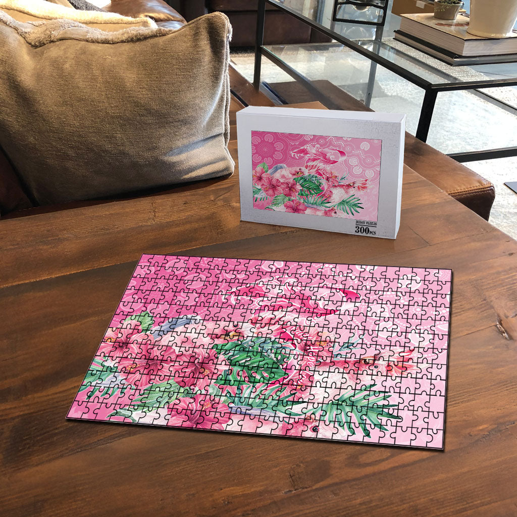 Australia Cockatoos Breast Cancer Puzzle Faith Hope Love