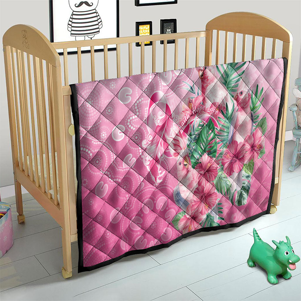 Australia Cockatoos Breast Cancer Quilt Faith Hope Love