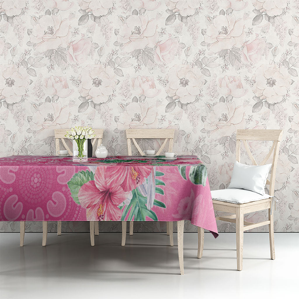 Australia Cockatoos Breast Cancer Tablecloth Faith Hope Love