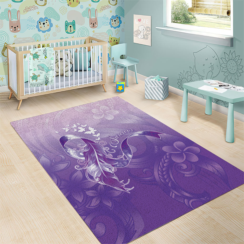 Lupus Survivor Area Rug Polynesian Style