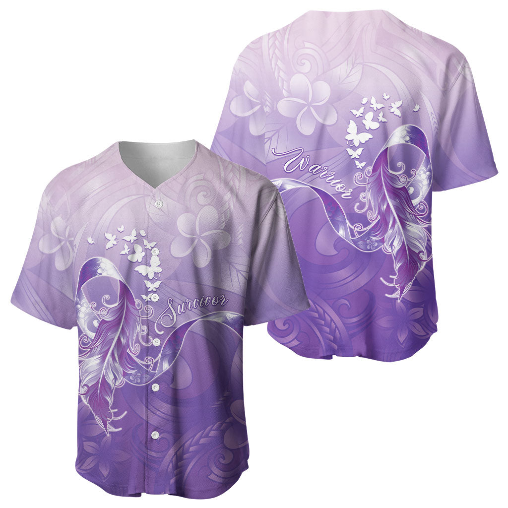 Lupus Survivor Baseball Jersey Polynesian Style