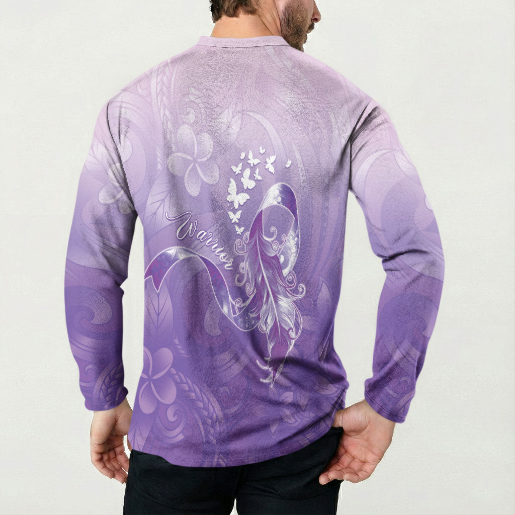 Lupus Survivor Button Sweatshirt Polynesian Style