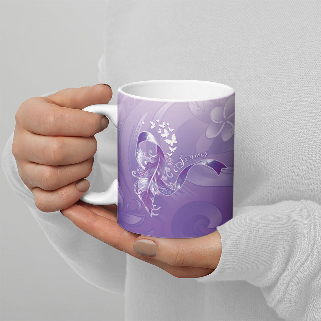 Lupus Survivor Ceramic Mug Polynesian Style