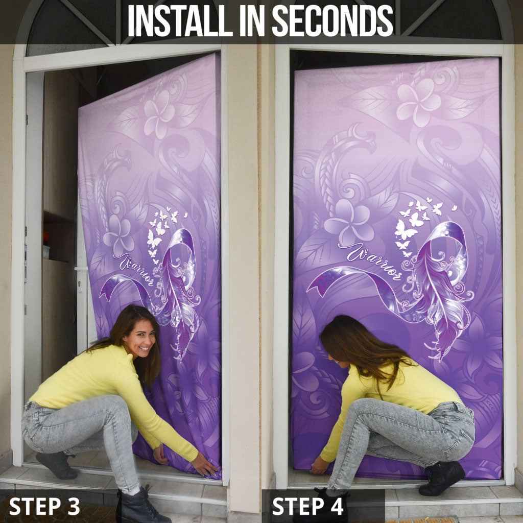 Lupus Survivor Door Cover Polynesian Style
