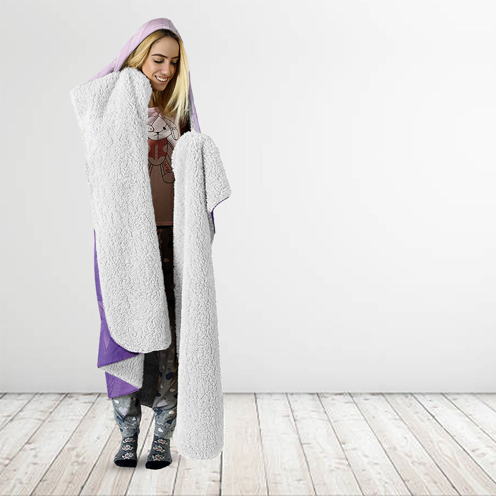 Lupus Survivor Hooded Blanket Polynesian Style