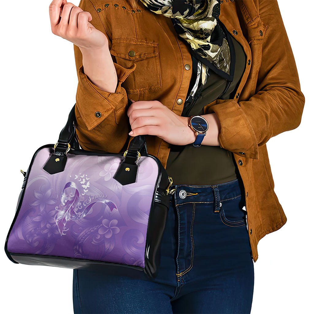 Lupus Survivor Shoulder Handbag Polynesian Style