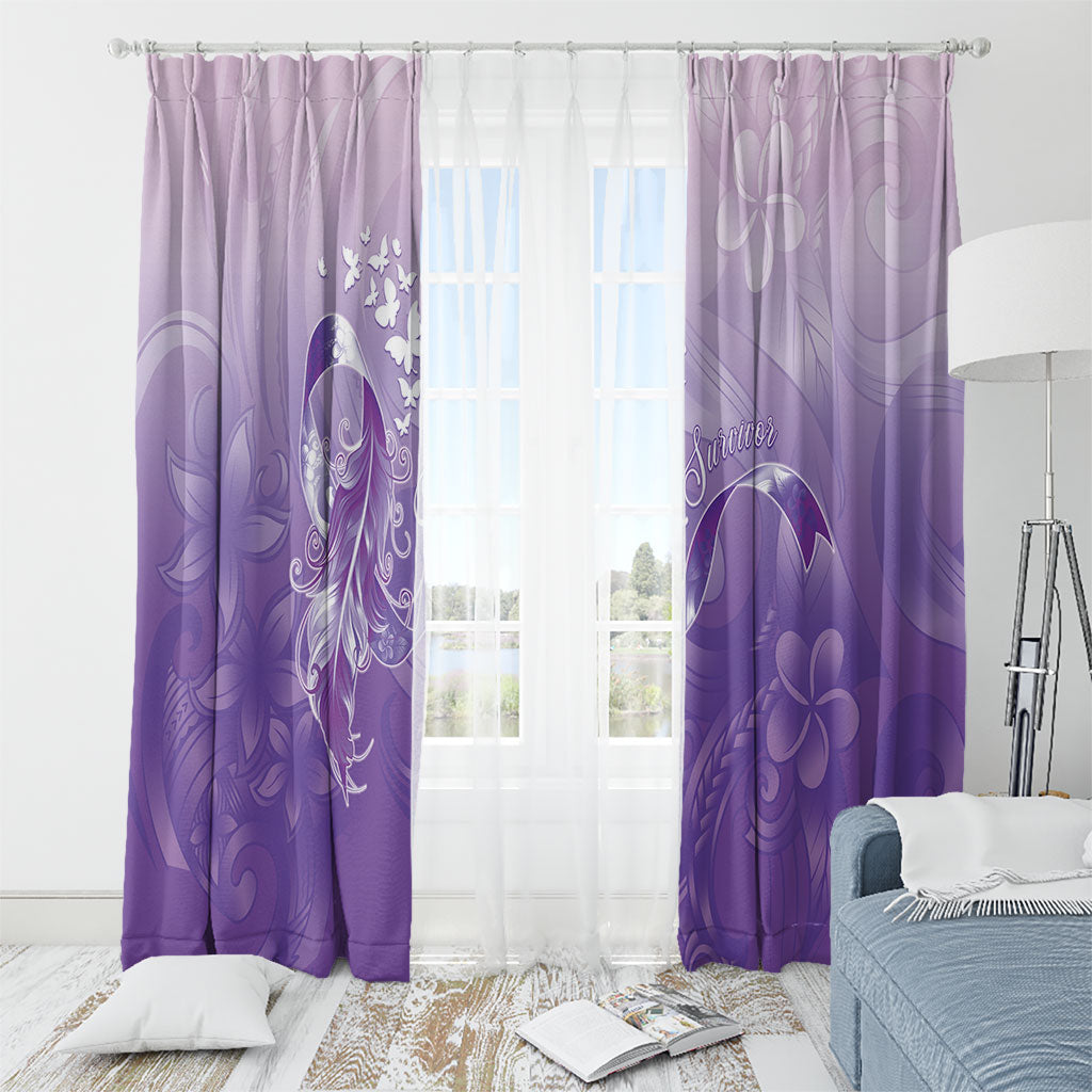 Lupus Survivor Window Curtain Polynesian Style