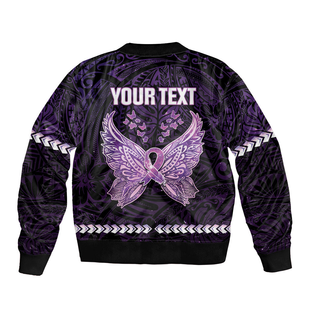 Personalised Alzheimer Support Bomber Jacket You May Not Remember But I Will Never Forget