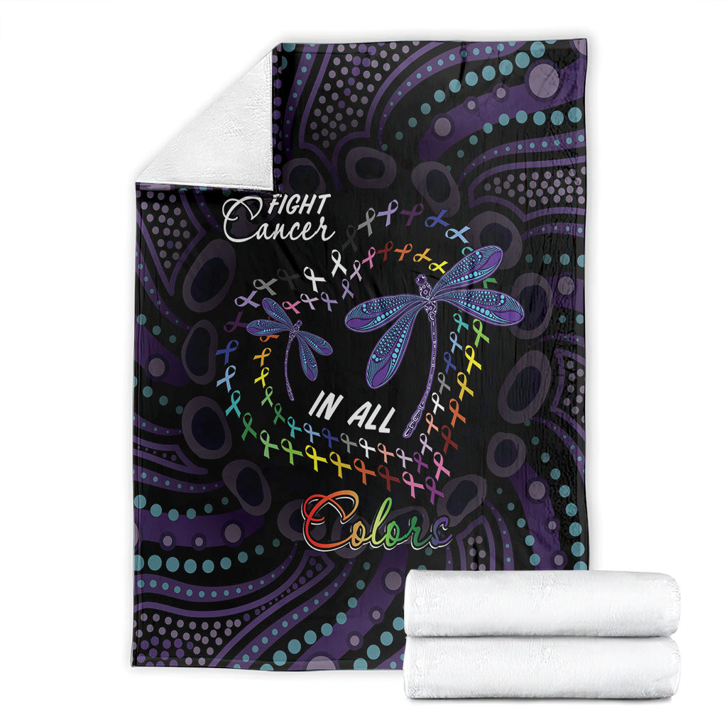 Fight Cancer In All Colors Australia Indigenous Blanket Dragonflies Aboriginal Art
