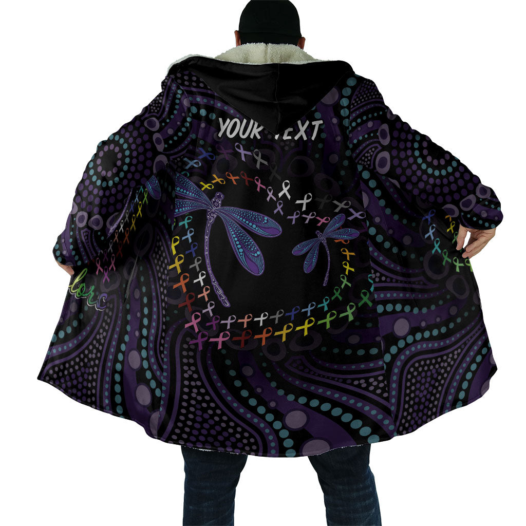 Fight Cancer In All Colors Australia Indigenous Personalized Cloak Dragonflies Aboriginal Art
