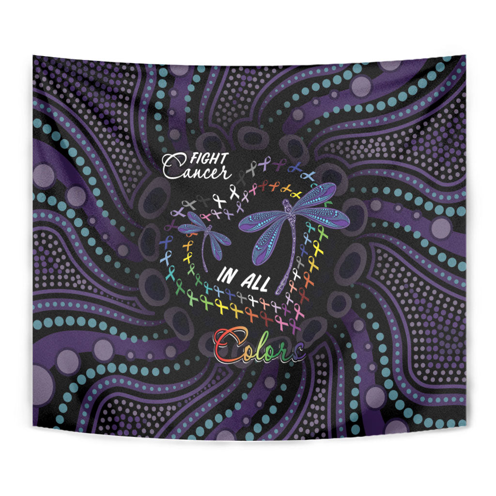 Fight Cancer In All Colors Australia Indigenous Tapestry Dragonflies Aboriginal Art