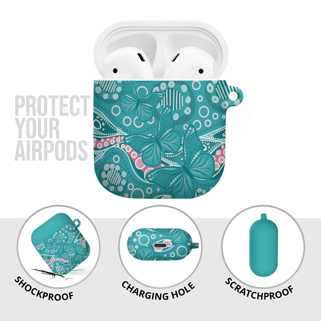 Australia Hereditary Cancer Prevention AirPods Case Aboriginal Butterflies