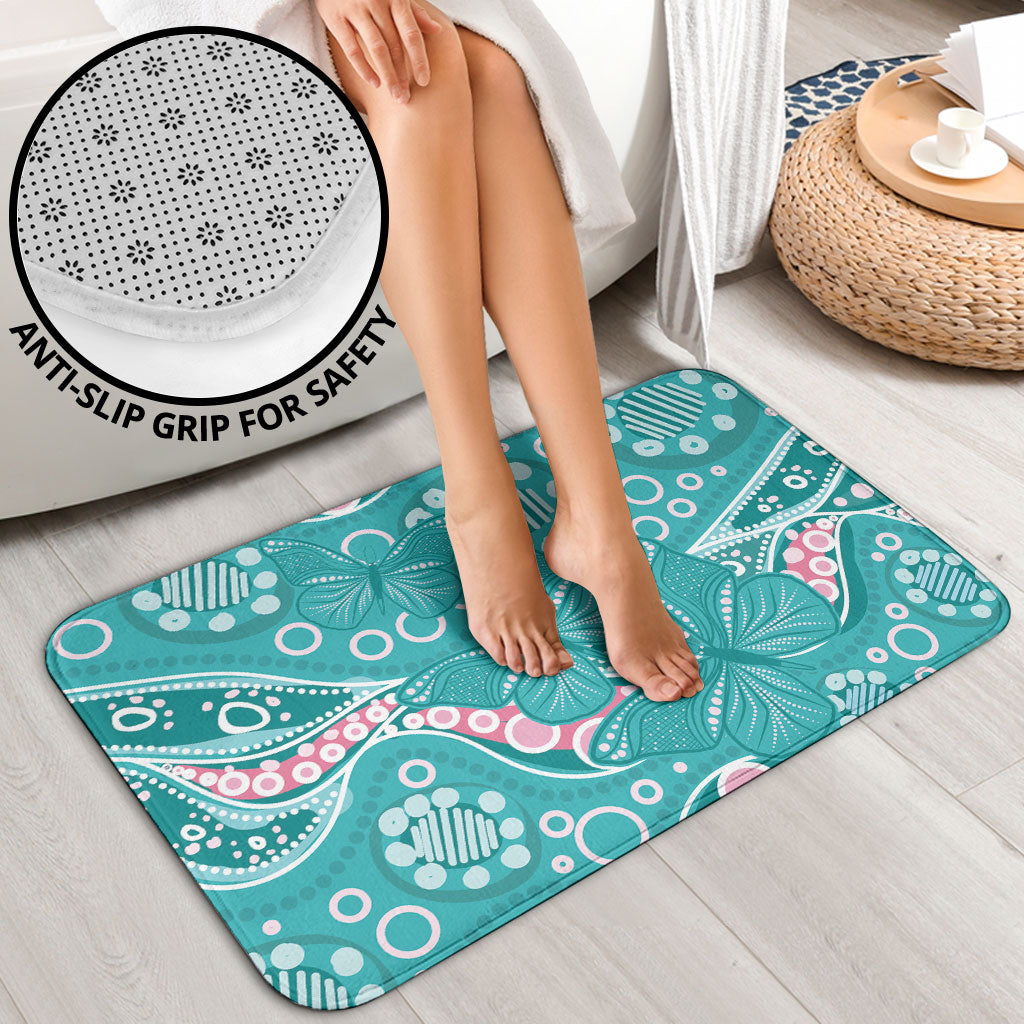 Australia Hereditary Cancer Prevention Bathroom Set Aboriginal Butterflies