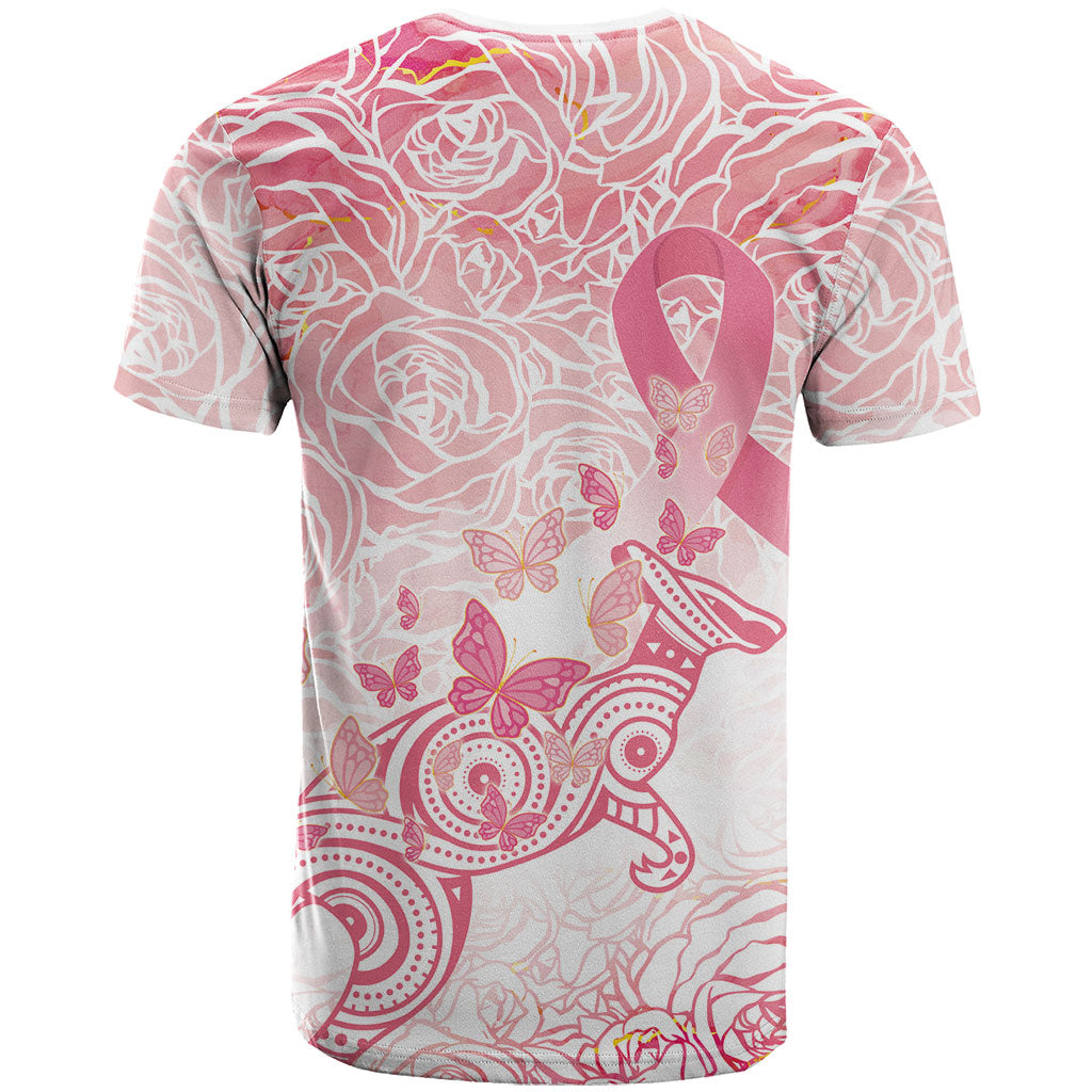 Australia Personalized T Shirt Breast Cancer Pink Ribbon - Marble Roses