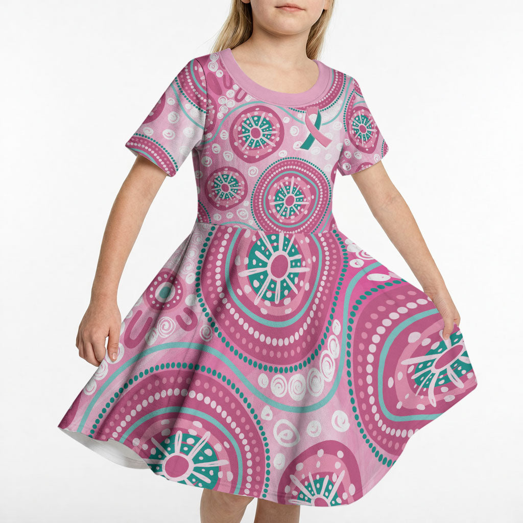 Hereditary Breast Cancer Prevention Australia Indigenous Kid Short Sleeve Dress Previvor