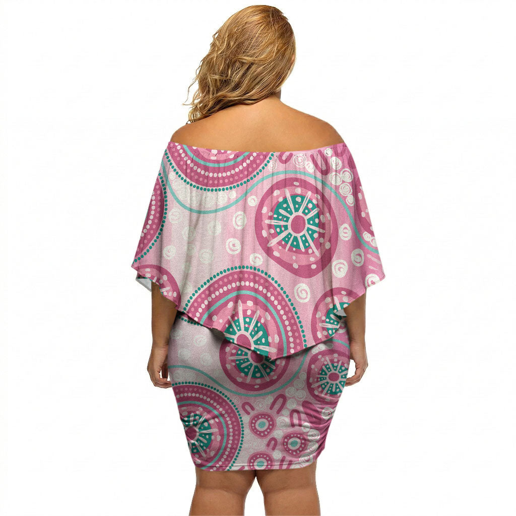 Hereditary Breast Cancer Prevention Australia Indigenous Off Shoulder Short Dress Previvor