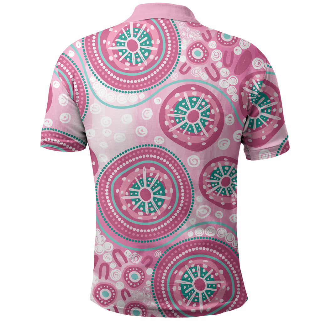 Hereditary Breast Cancer Prevention Australia Indigenous Polo Shirt Previvor
