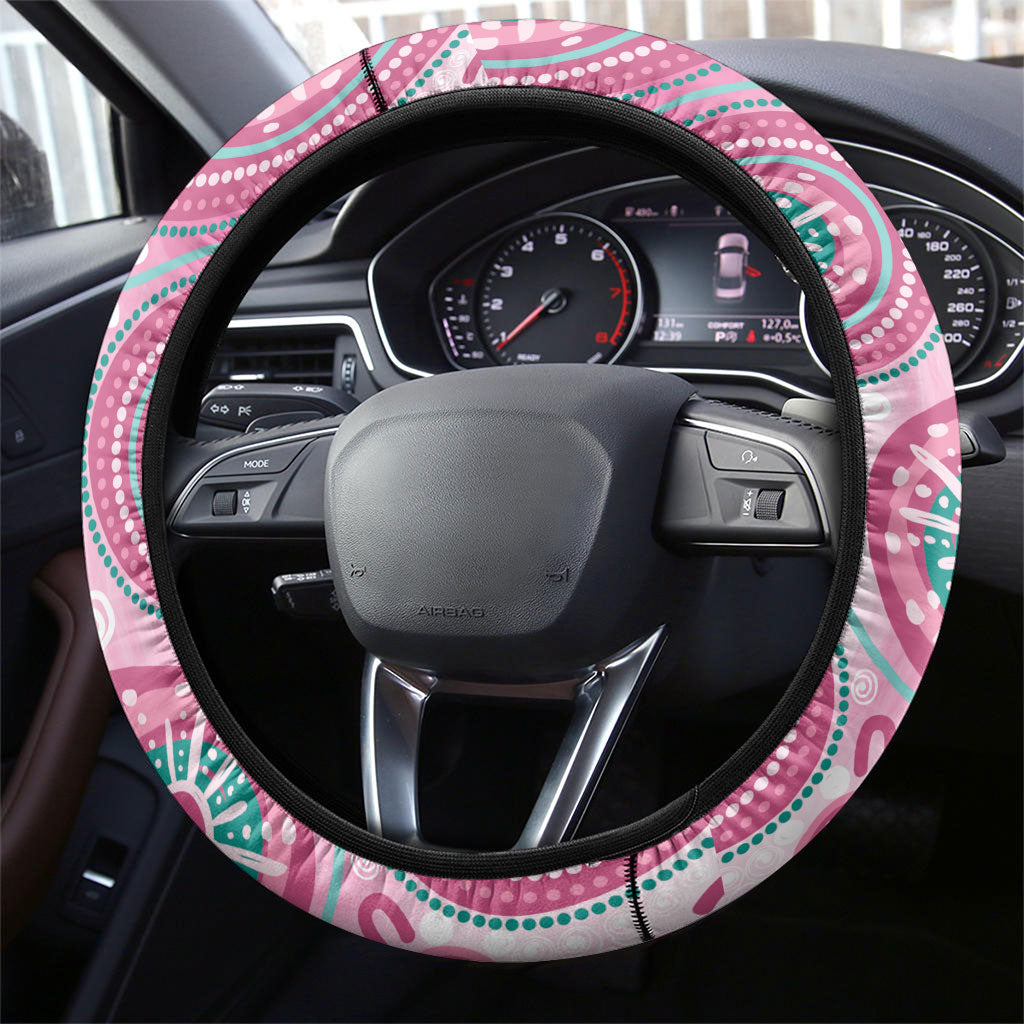 Hereditary Breast Cancer Prevention Australia Indigenous Steering Wheel Cover Previvor