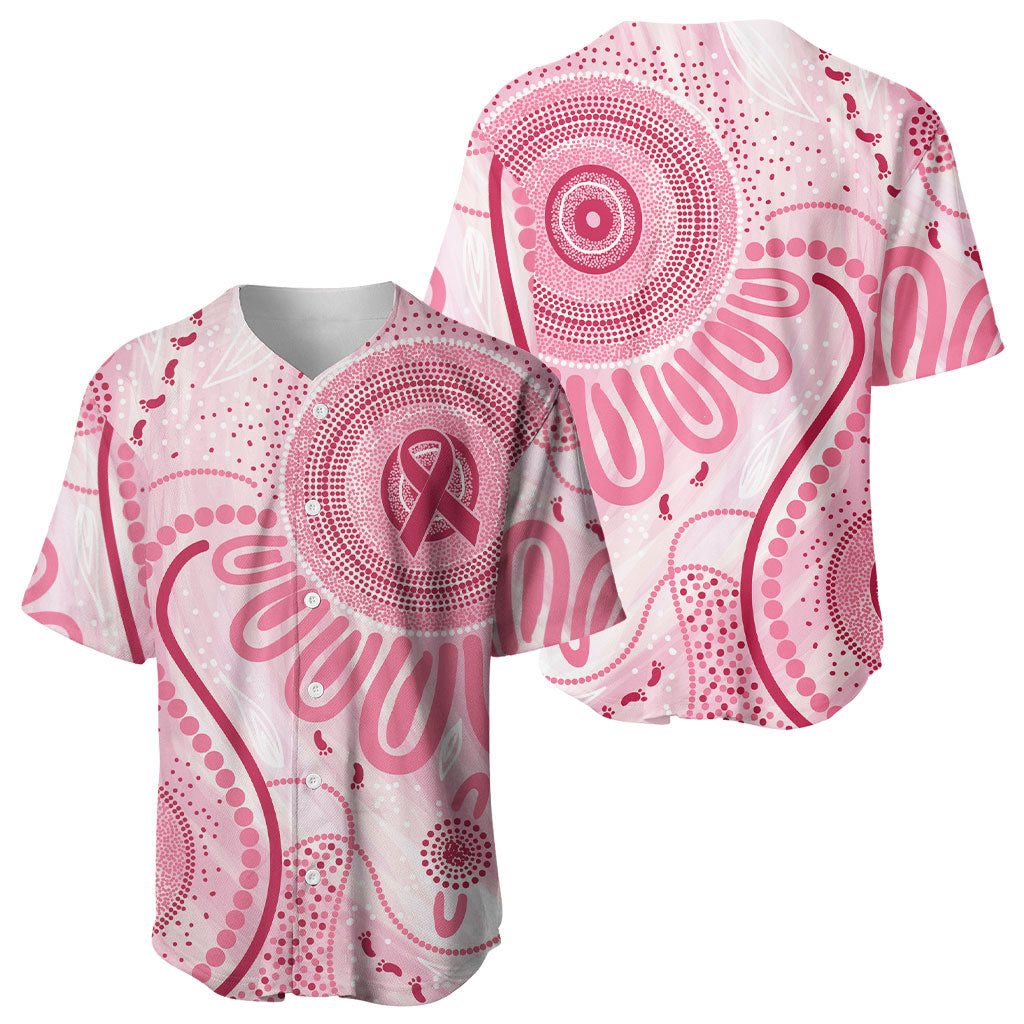 NAIDOC Week 2025 Indigenous Baseball Jersey Breast Cancer Pink Ribbon