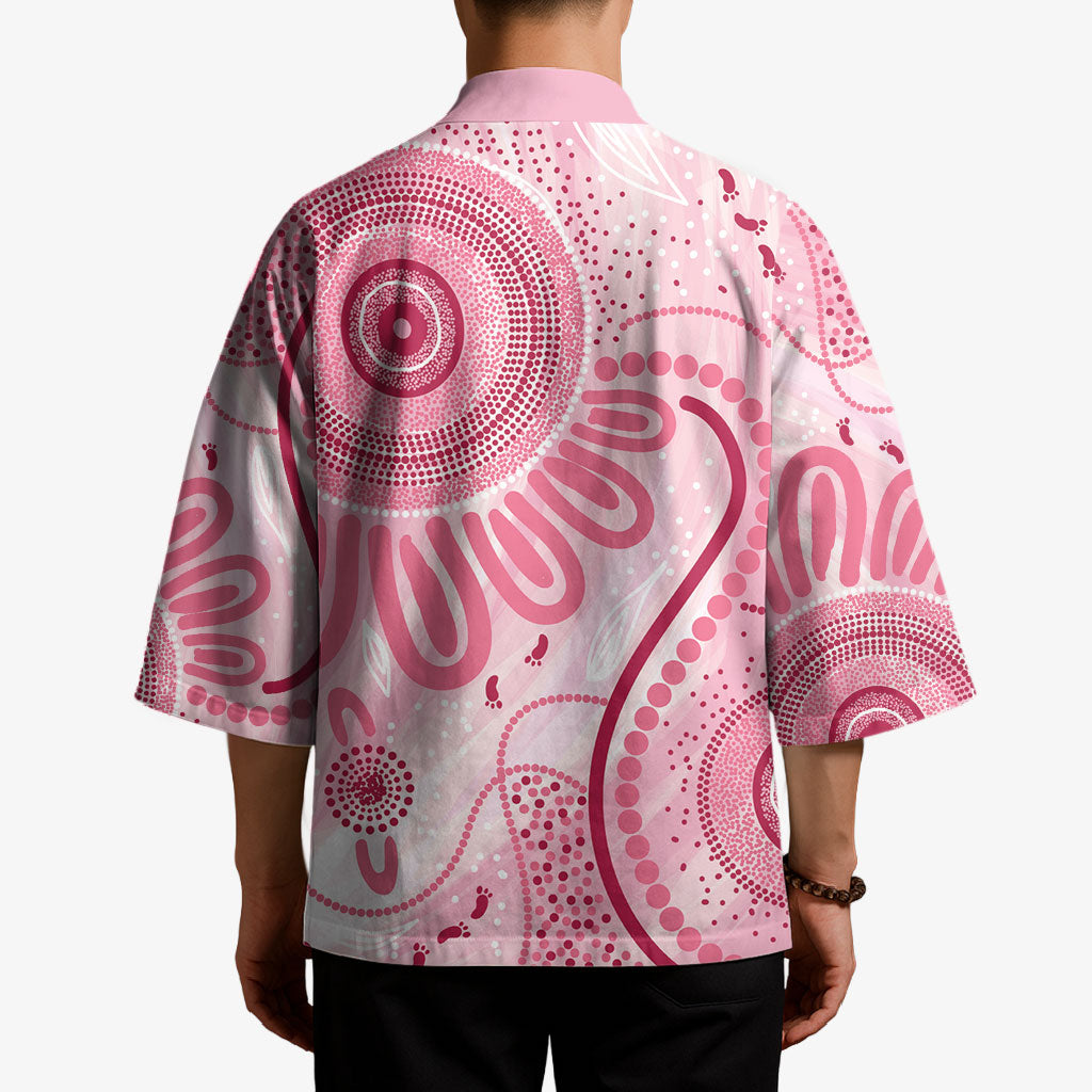 NAIDOC Week 2025 Indigenous Kimono Breast Cancer Pink Ribbon