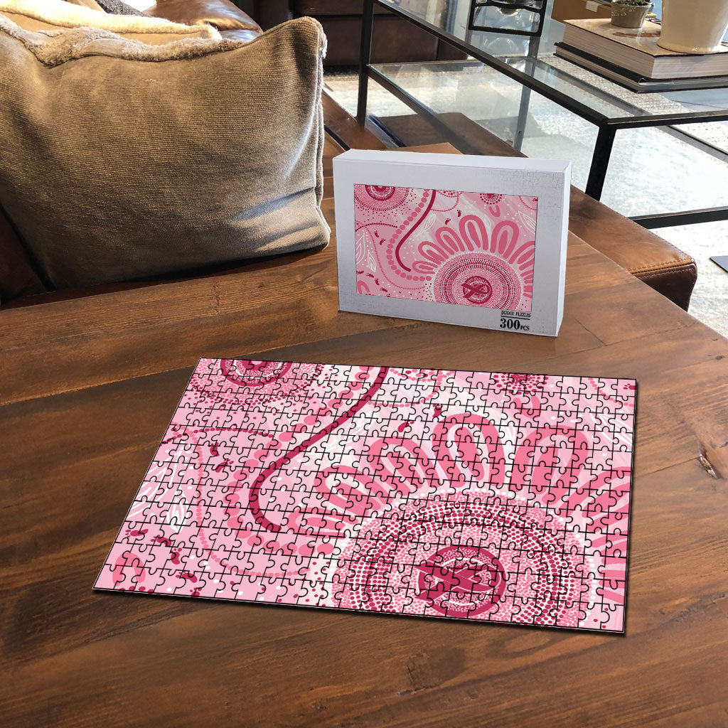 NAIDOC Week 2025 Indigenous Puzzle Breast Cancer Pink Ribbon