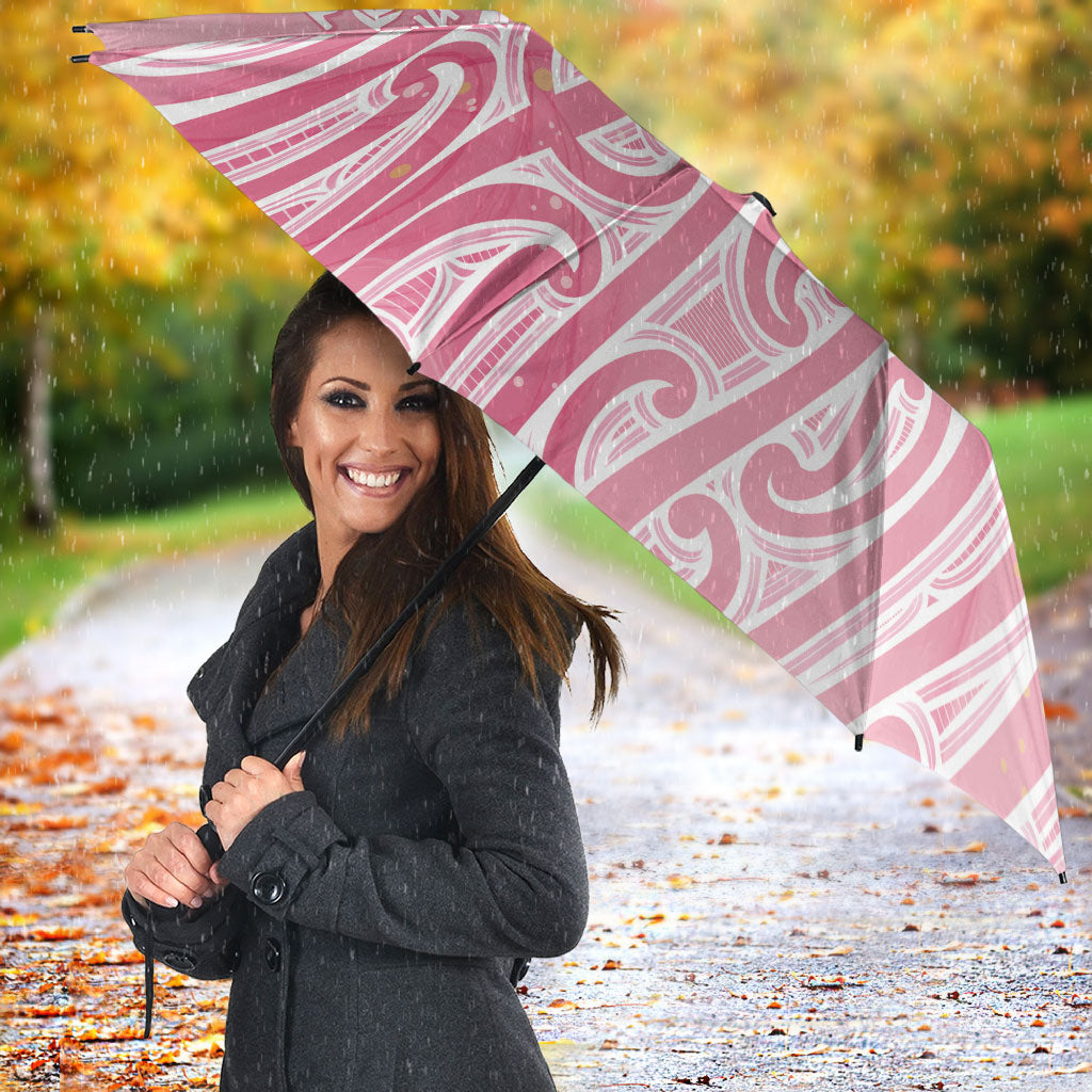 Breast Cancer Pink October Maori Umbrella Kia Kaha Kia Maia Kia Manawanui