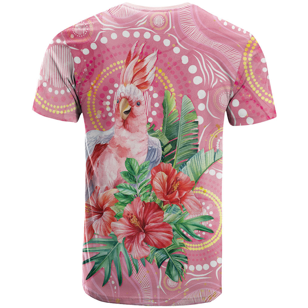 Breast Cancer Pink Cockatoo T Shirt Indigenous Australia Watercolor Glaze