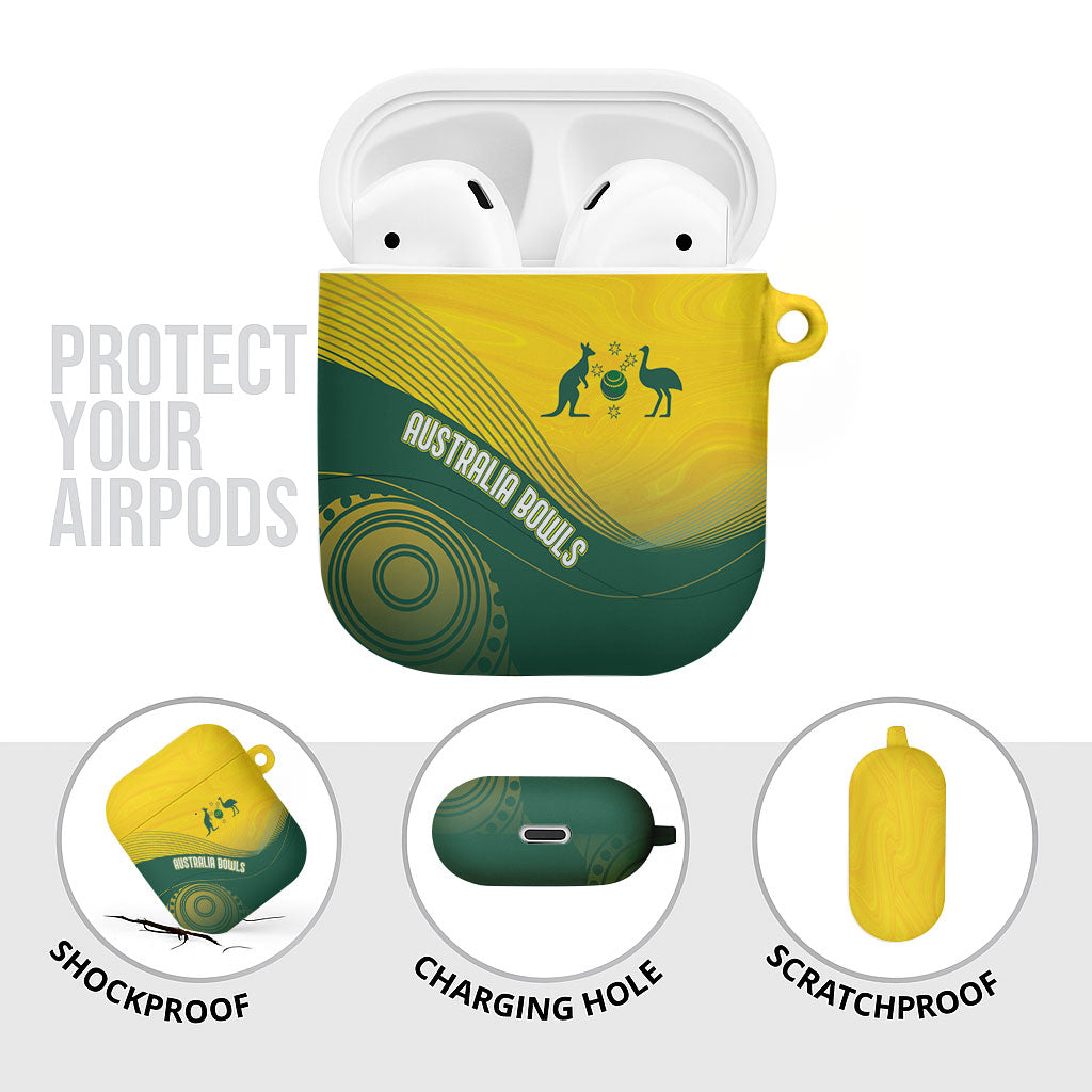 Australia Bowls AirPods Case Basic Marble Glaze - National Color