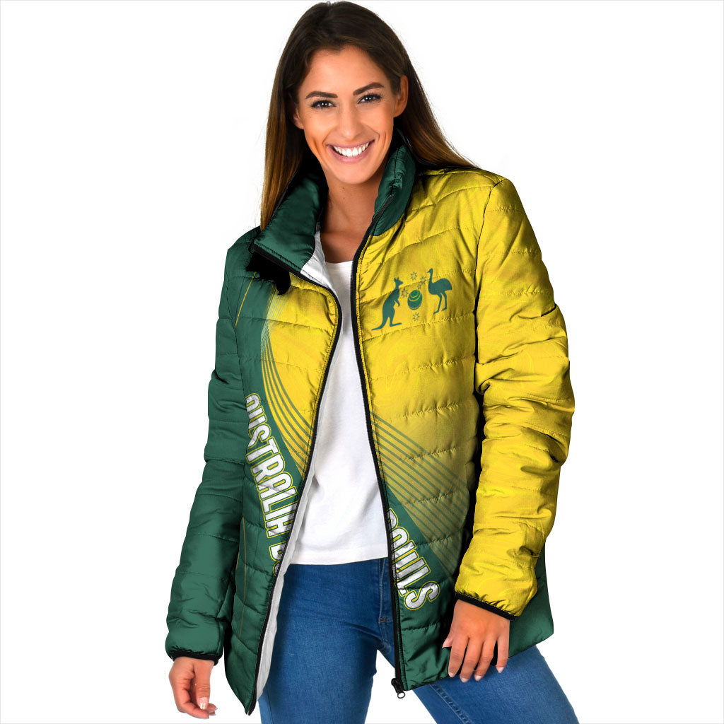 Australia Bowls Personalised Padded Jacket Basic Marble Glaze - National Color