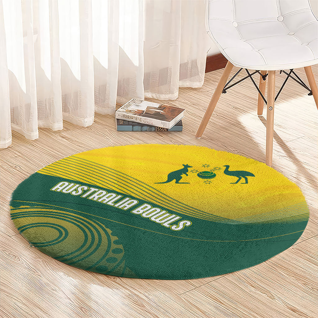 Australia Bowls Round Carpet Basic Marble Glaze - National Color
