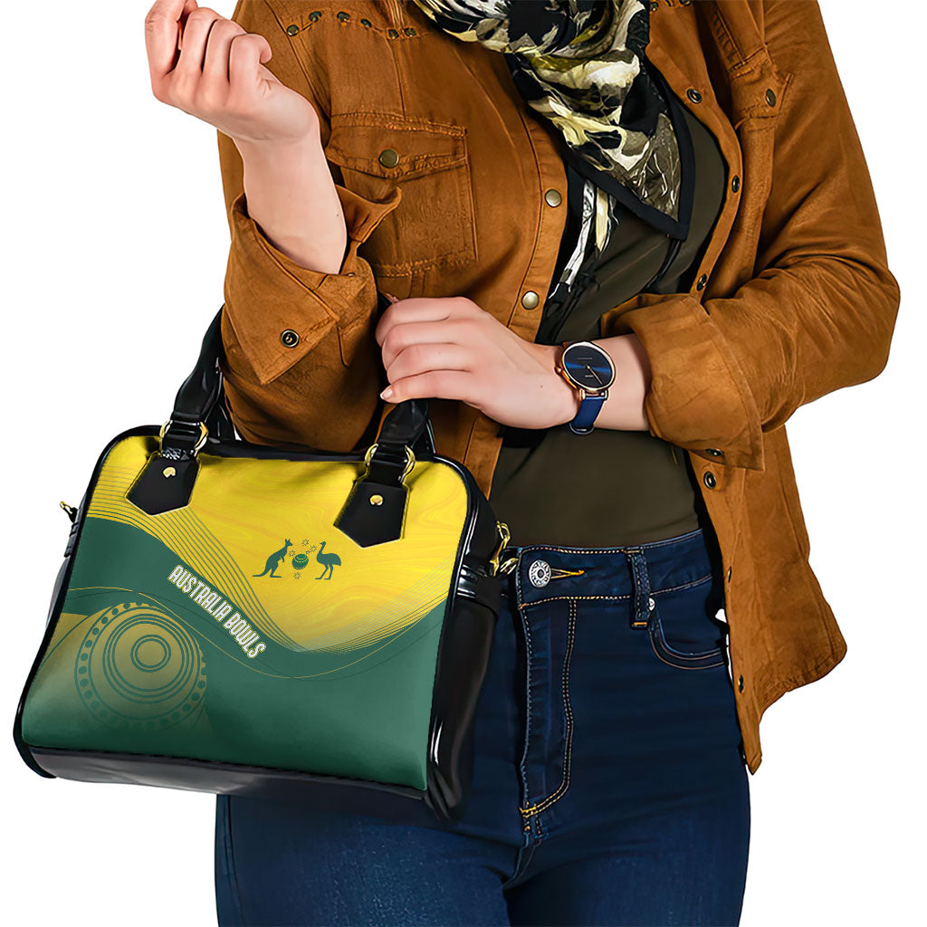 Australia Bowls Shoulder Handbag Basic Marble Glaze - National Color