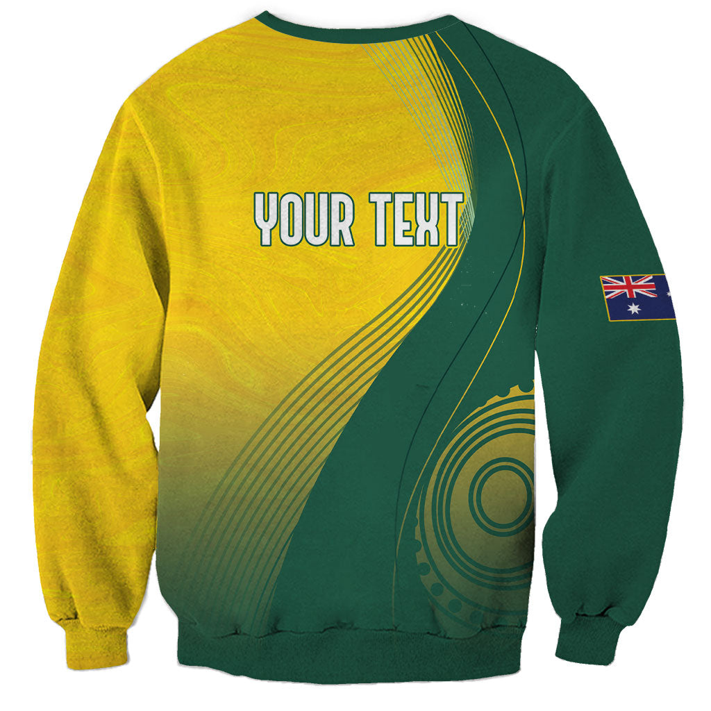 Australia Bowls Personalised Sweatshirt Basic Marble Glaze - National Color
