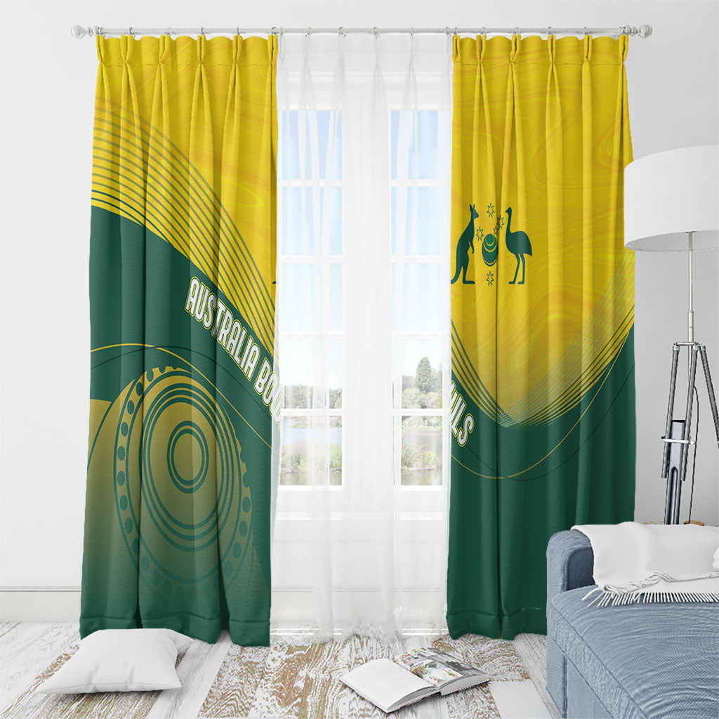 Australia Bowls Window Curtain Basic Marble Glaze - National Color