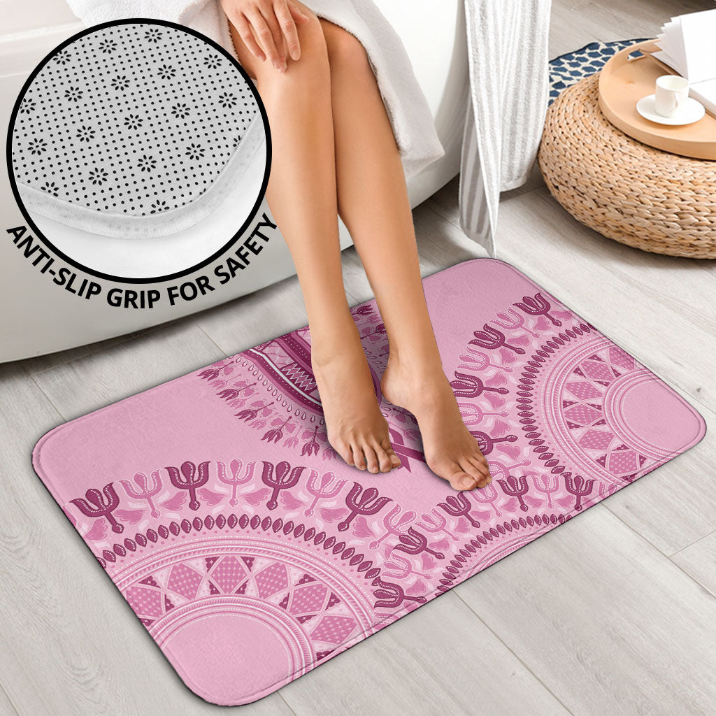 Dashiki Glamorous Pink Bathroom Set Breast Cancer Fighter