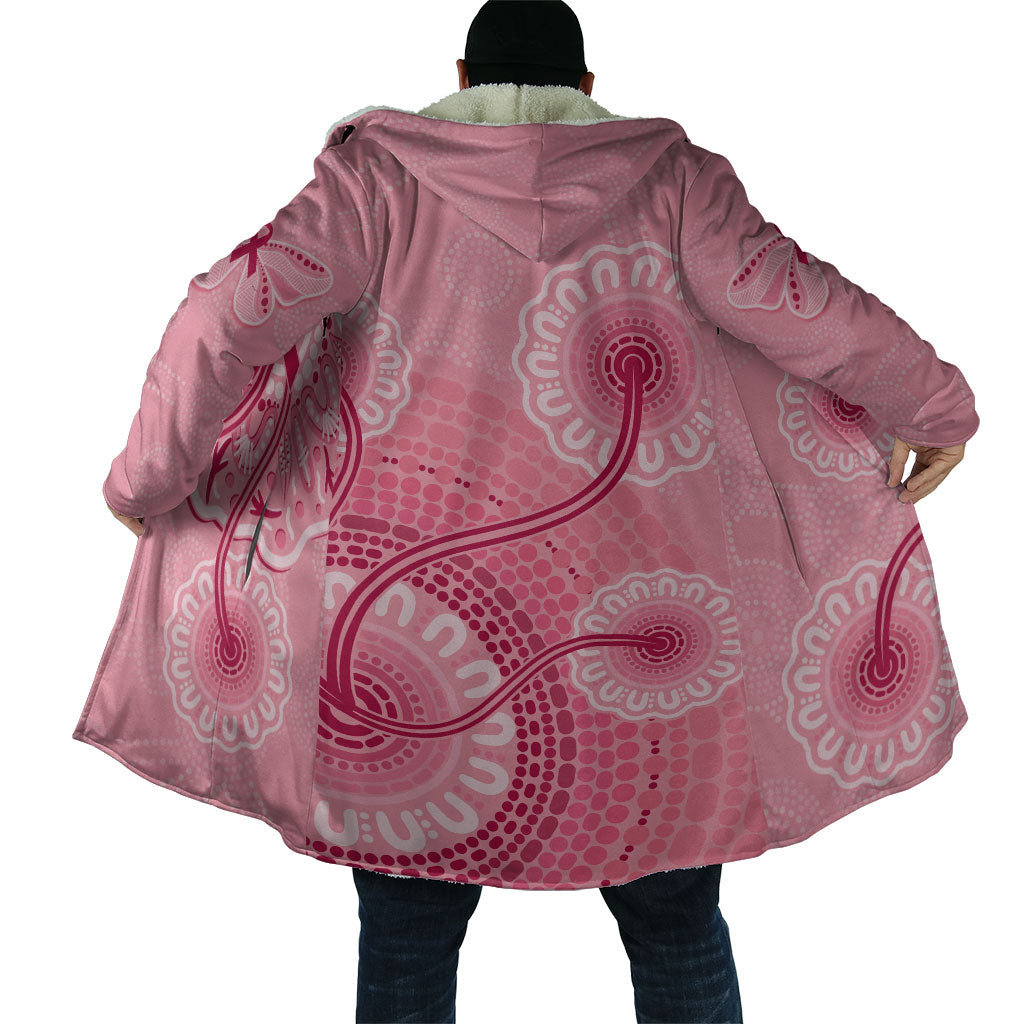 Australia Indigenous Cloak Breast Cancer Ribbon Aboriginal Art - Pink