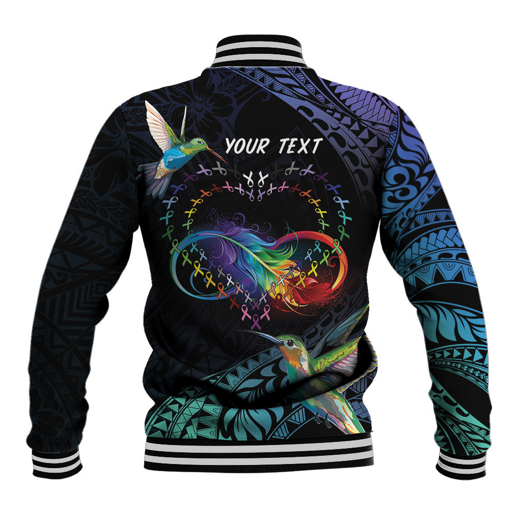 Polynesian Hummingbird - Fly High Until We Meet Again Personalized Baseball Jacket