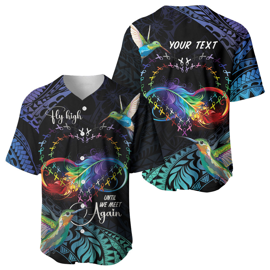 Polynesian Hummingbird - Fly High Until We Meet Again Personalized Baseball Jersey