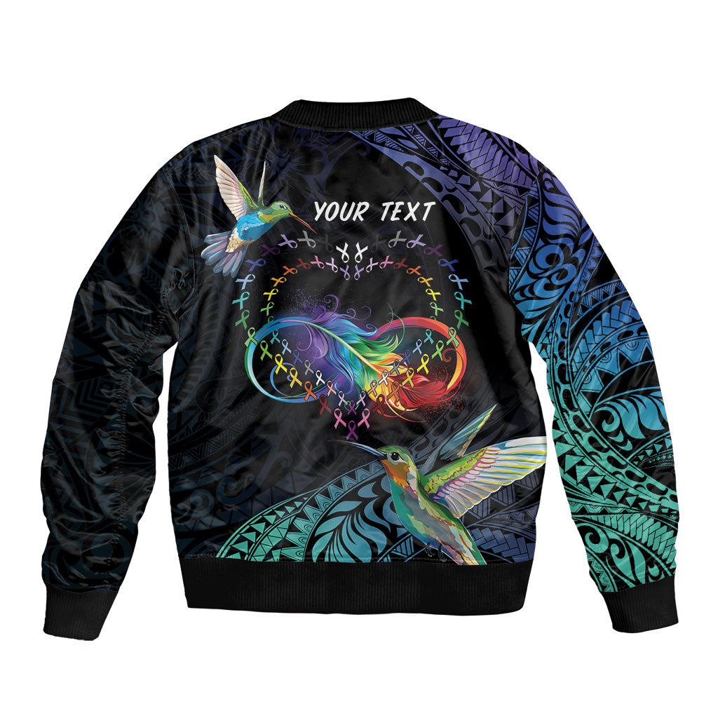 Polynesian Hummingbird - Fly High Until We Meet Again Personalized Bomber Jacket