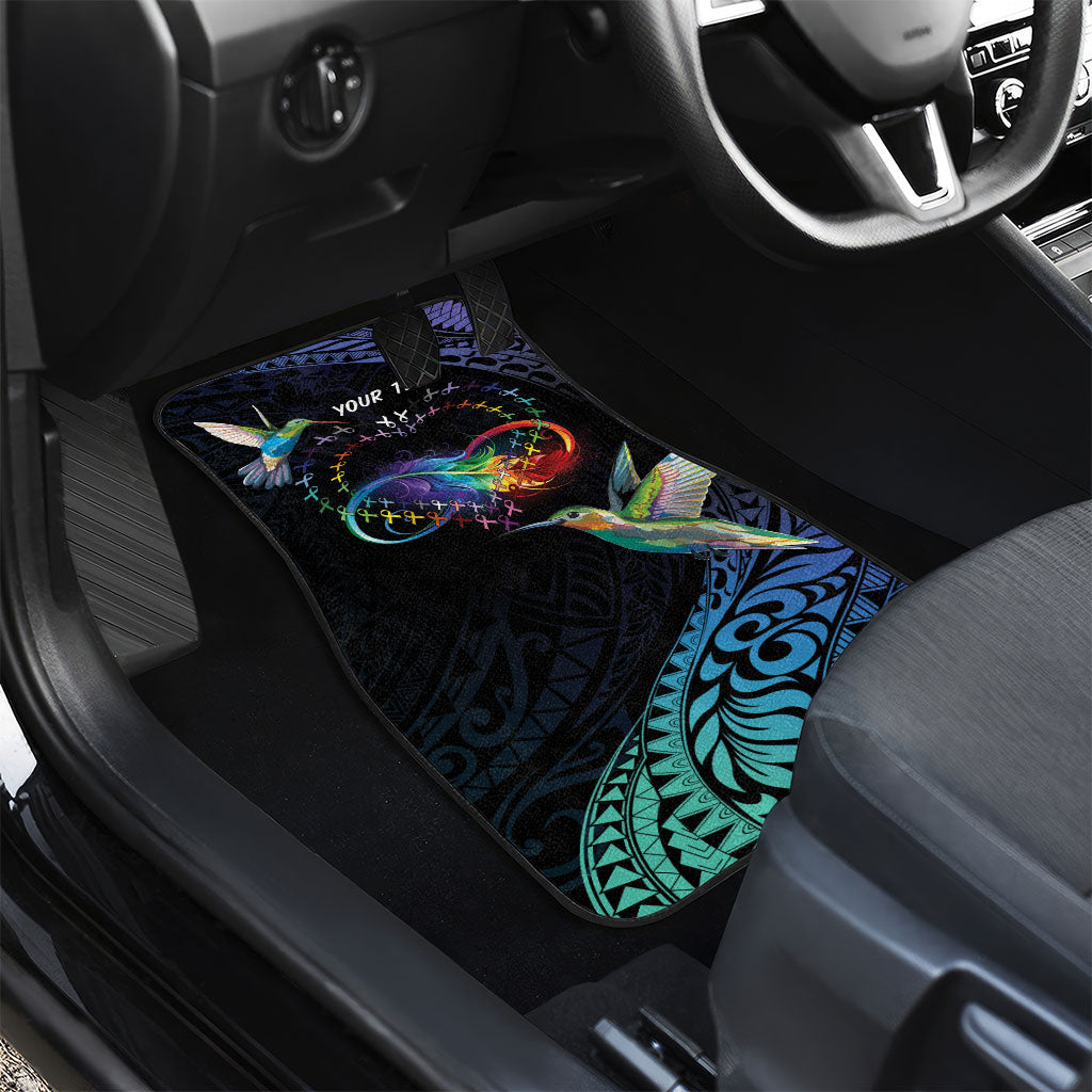 Polynesian Hummingbird - Fly High Until We Meet Again Personalized Car Mats