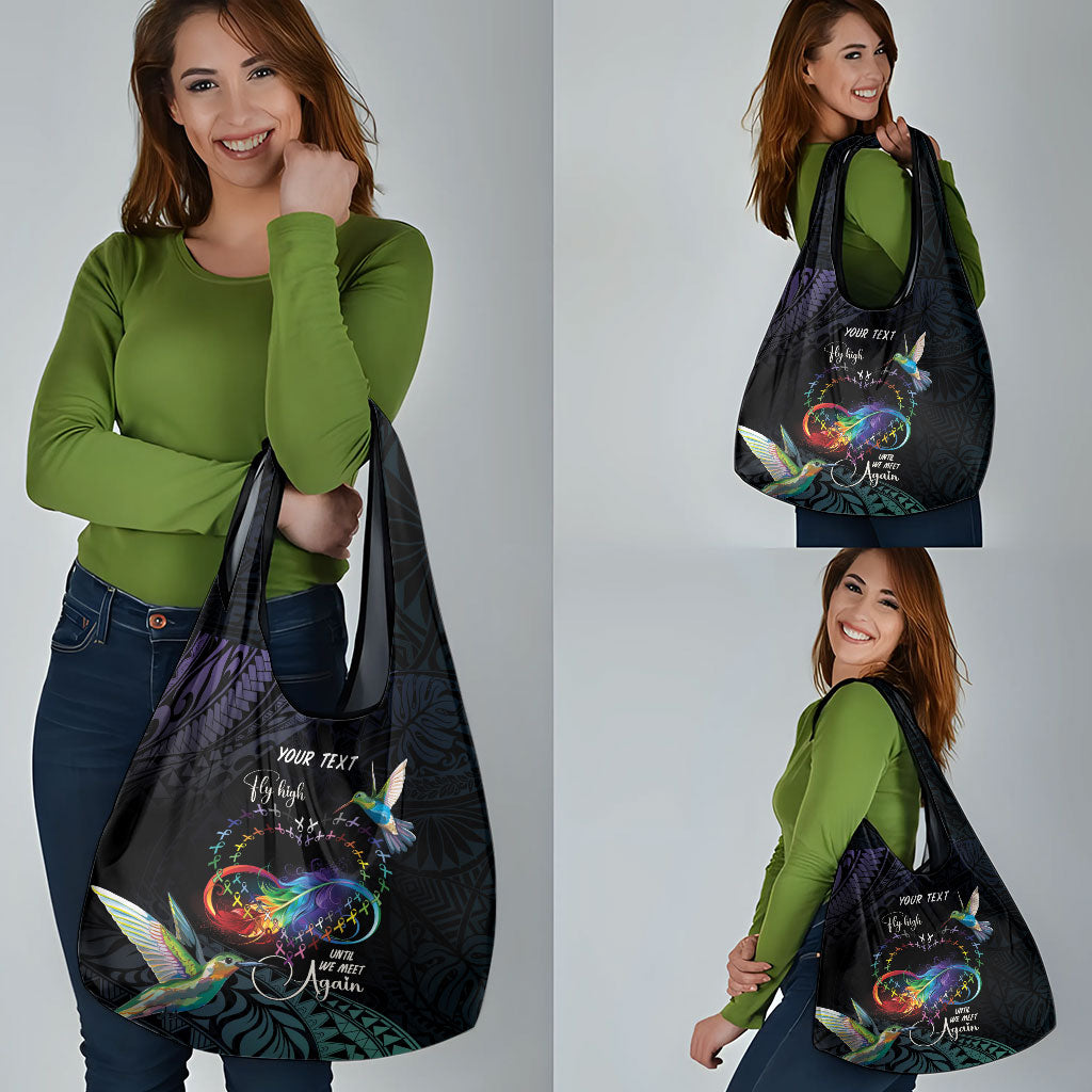 Polynesian Hummingbird - Fly High Until We Meet Again Personalized Grocery Bag