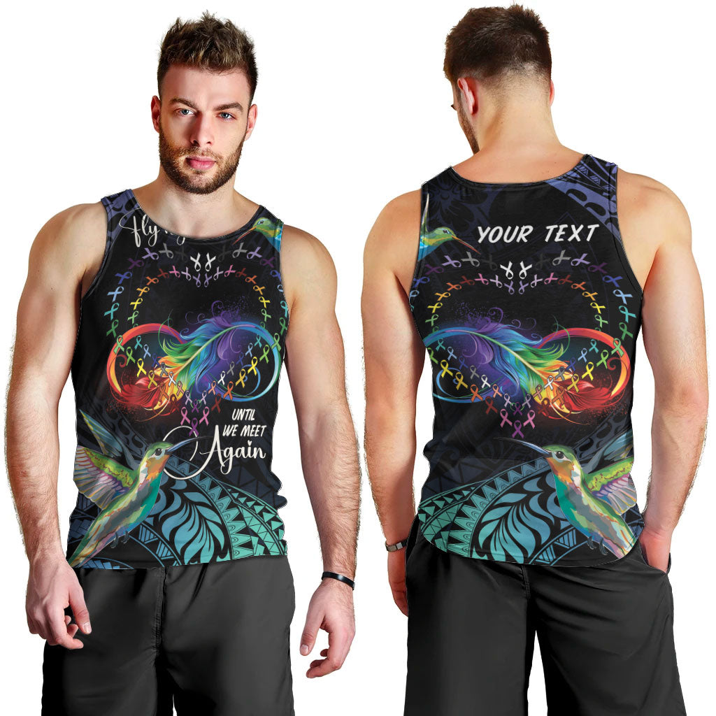 Polynesian Hummingbird - Fly High Until We Meet Again Personalized Men Tank Top