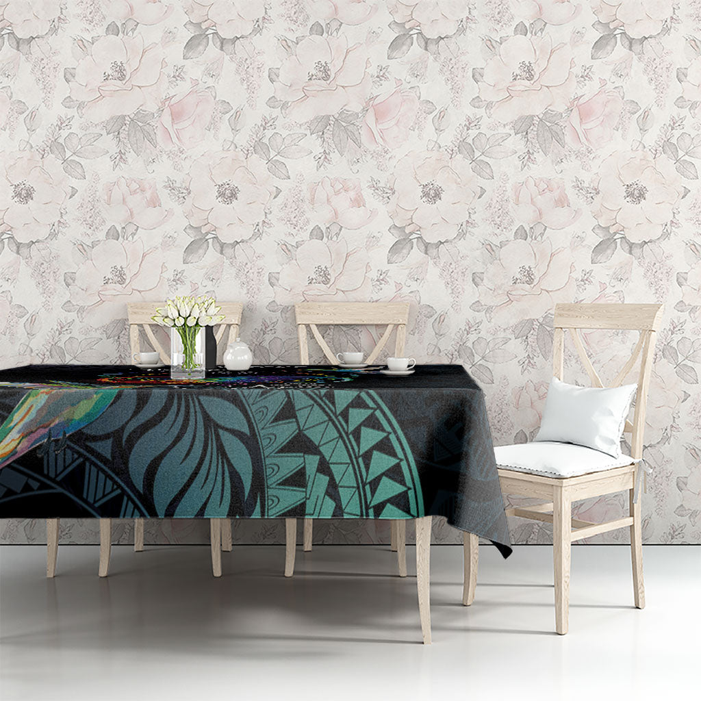 Polynesian Hummingbird - Fly High Until We Meet Again Personalized Tablecloth