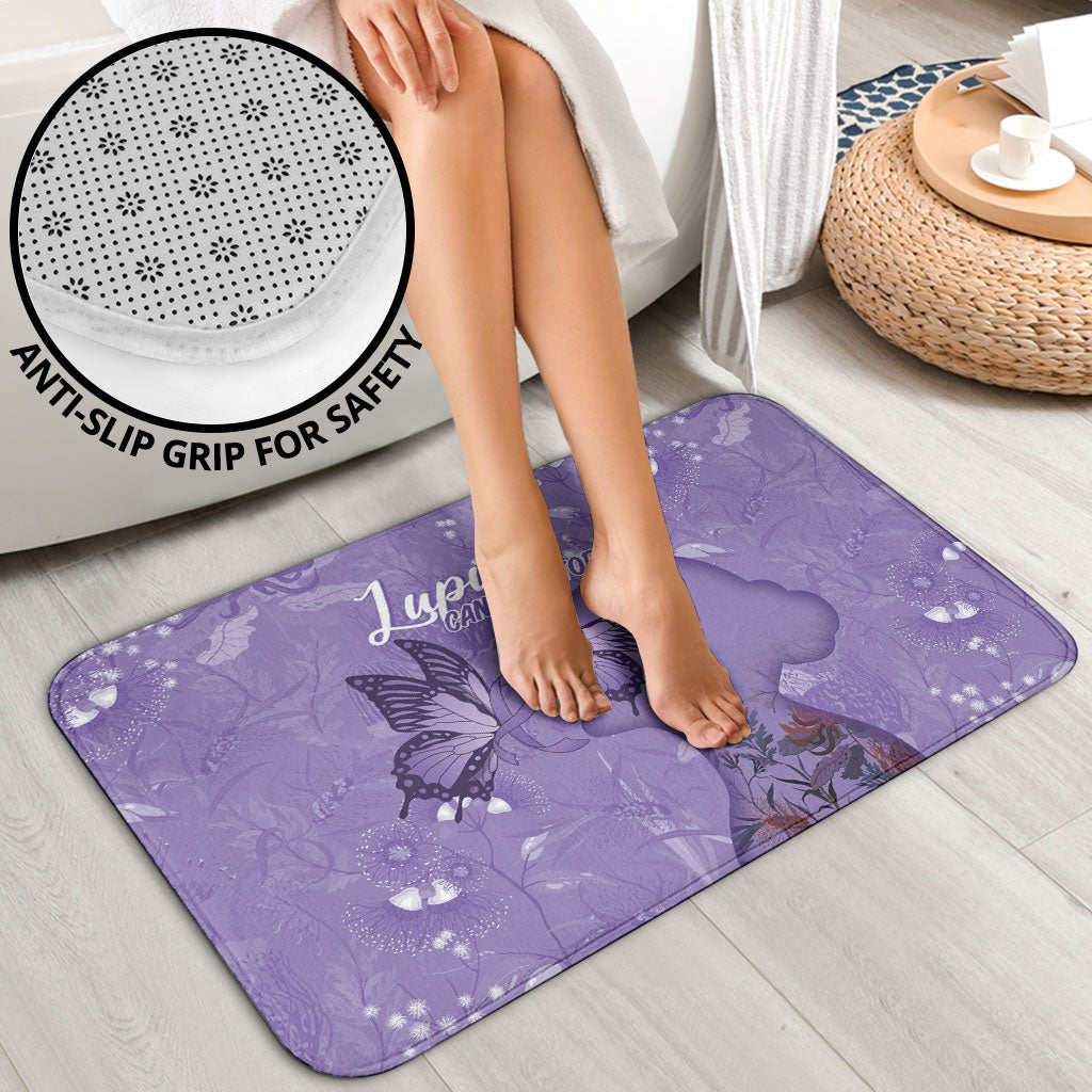 Lupus Cannot Stop Me Australia Floral Bathroom Set Purple Ribbon